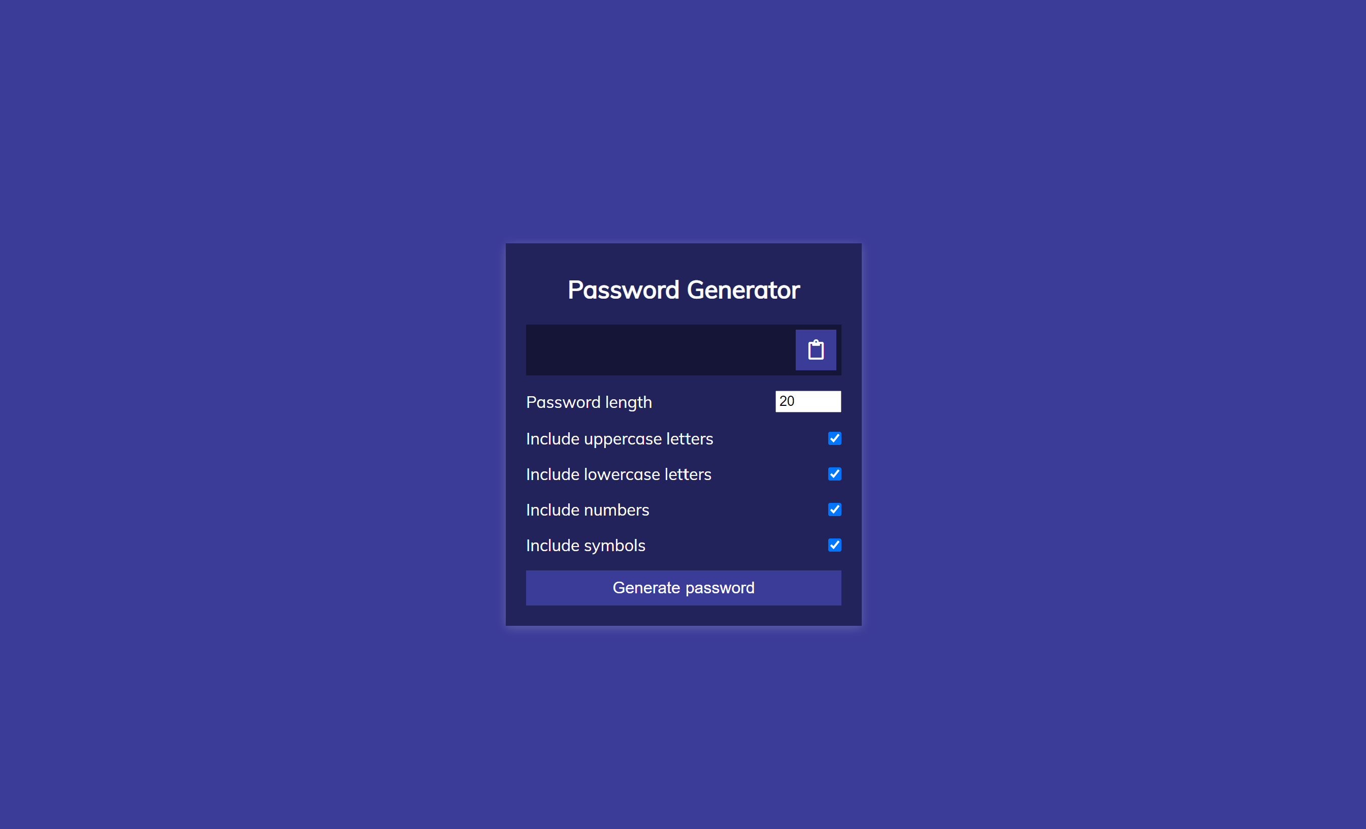 password generator